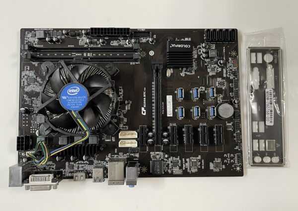 COLORFUL七彩虹 C.B25A-BTC YV20 主機板+CPU+風扇 附檔板